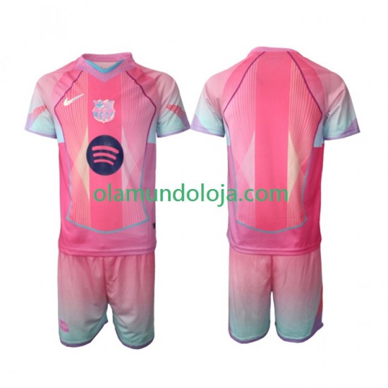 Camisola FC Barcelona Special Criança Equipamento Primeiro 2025-2026 Manga Curta